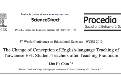 The Change of Conception of English-language Teaching of Taiwanese EFL Student-Teachers after Teaching Practicum